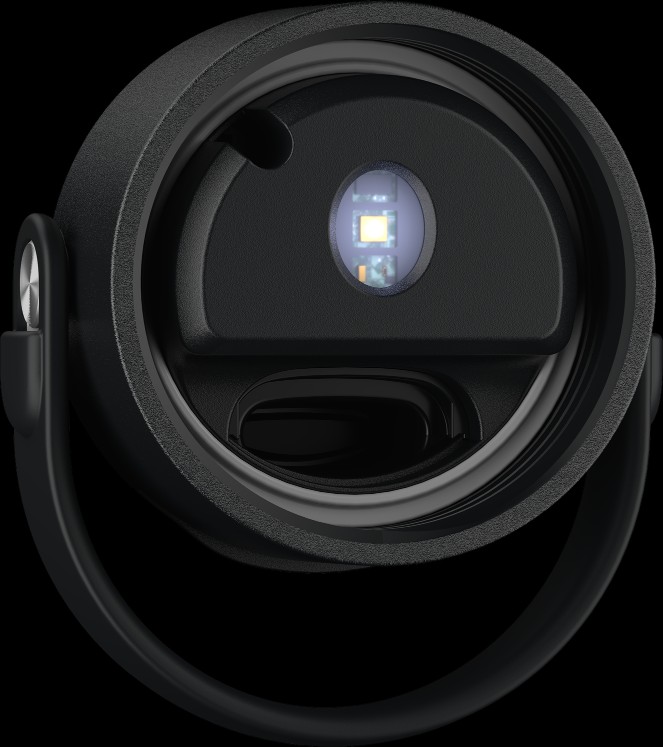 Cap der BRITA LARQ iQ mit sichtbarer UV-C-Lichttechnologie zur Selbstreinigung.